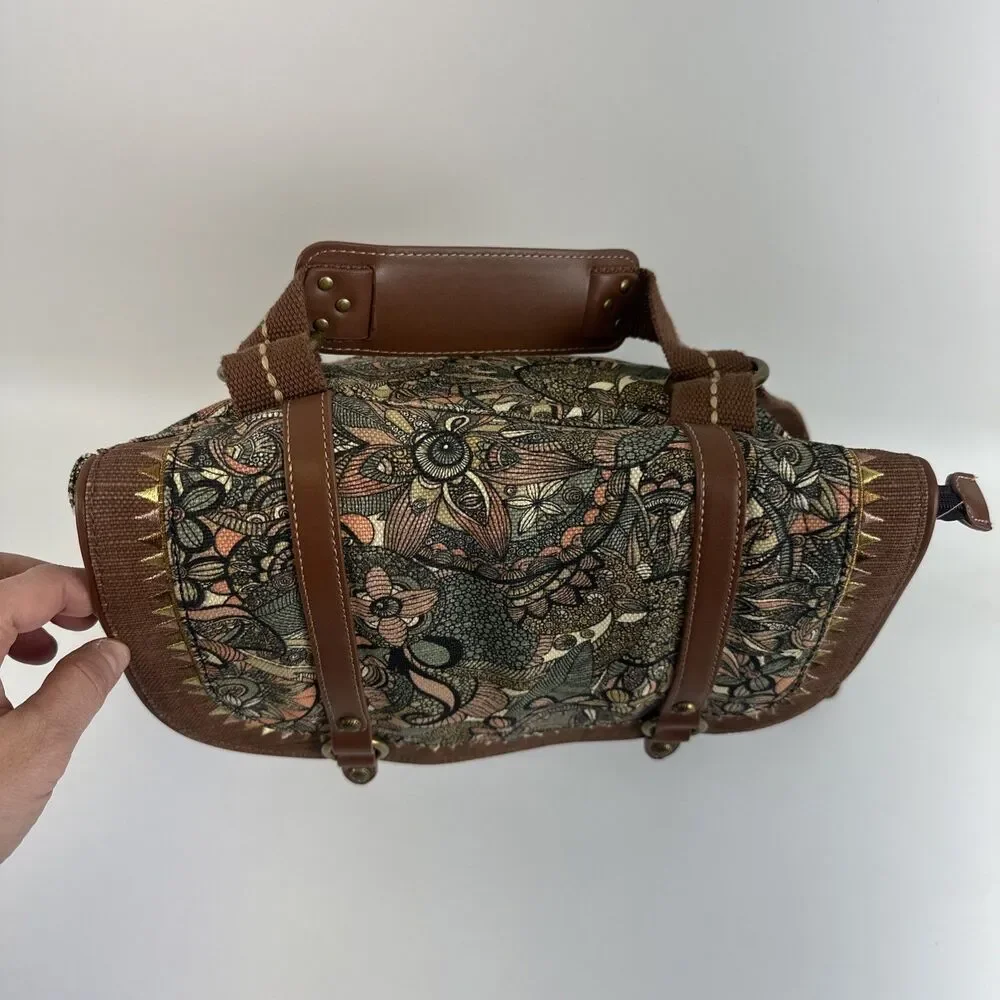 Sakroots Convertible Backpack Crossbody Canvas‎ Sienna Spirit Desert Snap Flap